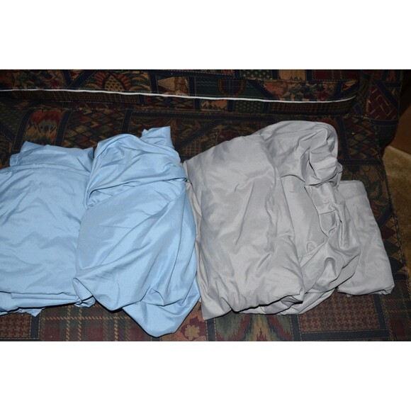 Twin XL Modern southern Home Sheet Set Blue & Grey 2 sets with pillowcase - Picture 4 of 4